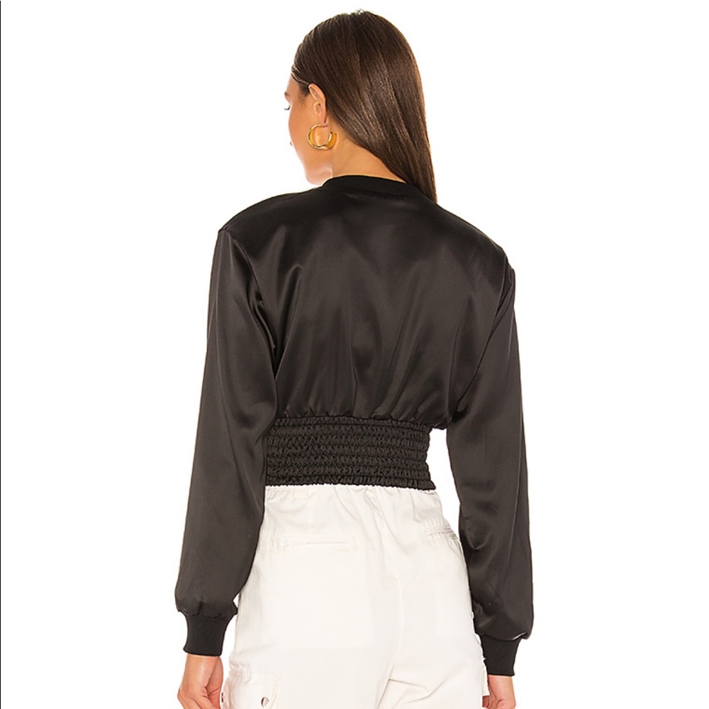Superdown Black Bomber Jacket - image 3